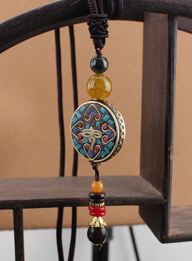 民族风毛衣链棉麻简约气质