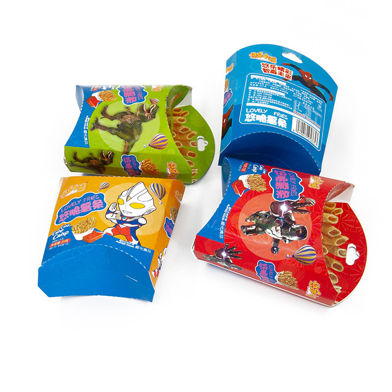 Full box of 48 boxes of crisp French fries non-Tianle cartoon crisp French fries children's casual snacks crispy puffed food