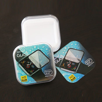 In stock Apple Watch tempered film packaging box neutral smart watch screen protective film plastic crystal box blister