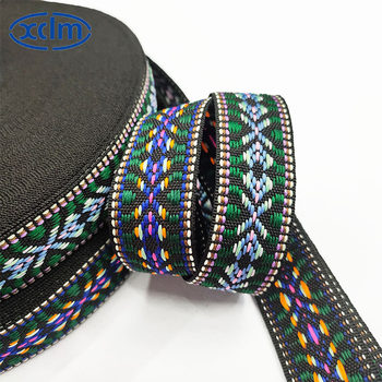 Source Direct Supply Ethnic Belt Vintage Jacquard Belt 2.5 Luggage Clothing Home Textile Decorative Edge Polyester Ribbon Accessories