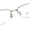 9877 Factory Direct Supply Super Elastic Memory Titanium Metal Myopia Glasses Half Frame Metal Memory Glasses Frame