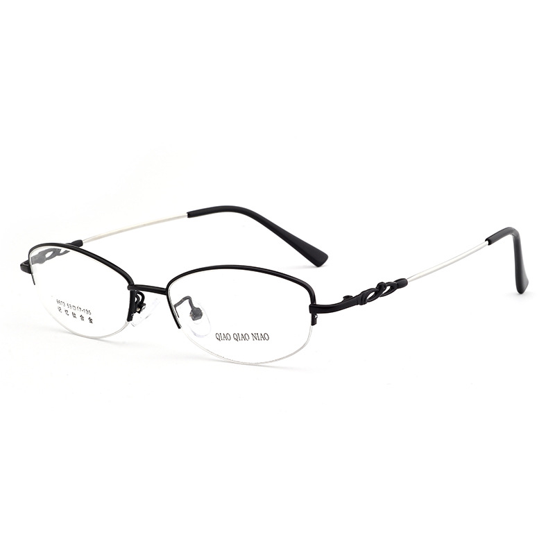 Factory direct supply memory titanium alloy glasses frame craft leg metal memory glasses frame retro alloy frame 9873