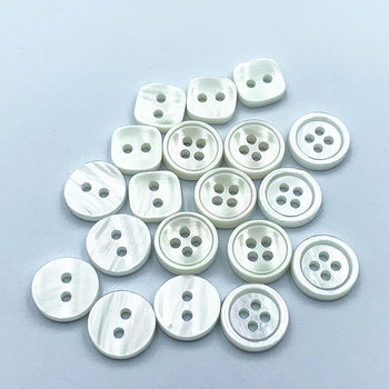 Resin imitation shell buttons high-end coat coat shirt sweater children's pearlescent buttons factory outlet