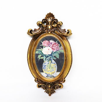 European style retro bedroom living room dining room porch oil painting art wall picture frame photo wall resin combination photo frame hanging pendulum