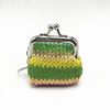 New Straw Material Coin Purse Women's Short Coin Jewelry Keychain Gold Bag Children's Small Gift