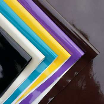 Spot 0.6mm Mirror Leather Glossy Patent Leather Pu Fabric Bags and Furniture Decorative Artificial Leather