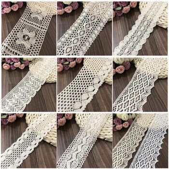 Wide cotton lace inelastic lace accessories woven spot diy home clothing fabric