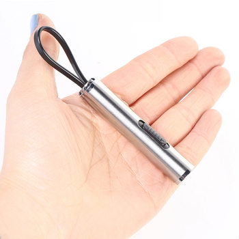 Two-in-one UV fluorescent agent testing pen lighting flashlight small portable stainless steel mini money detector lamp