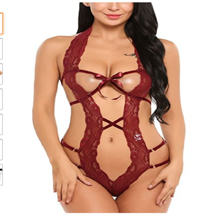 跨境专供欧美外贸情趣内衣性感女式连体开档镂空内衣厂家直销批发