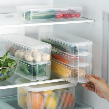 A2901 Fresh-keeping Box Home Simple Multi-layer Plastic Fresh-keeping Box Refrigerator Storage Box Transparent Food Sealed Box