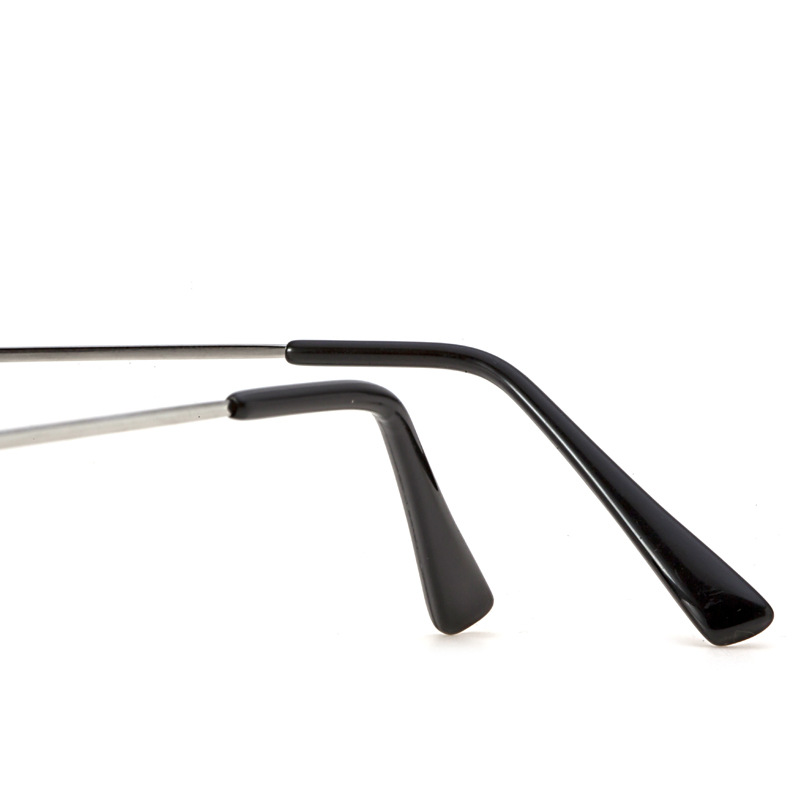 9877 Factory Direct Supply Super Elastic Memory Titanium Metal Myopia Glasses Half Frame Metal Memory Glasses Frame