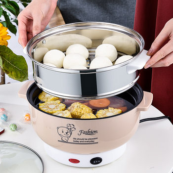 Korean mini electric cooker electric cooker electric cooker electric cooker electric hot pot steamer dormitory electric cooking noodle pot factory wholesale