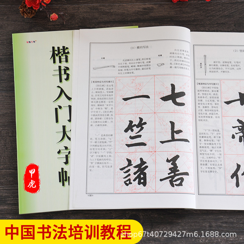 Zhao Meng's regular script introduction large copybook Chinese calligraphy introduction tutorial regular script writing brush copybook explanation