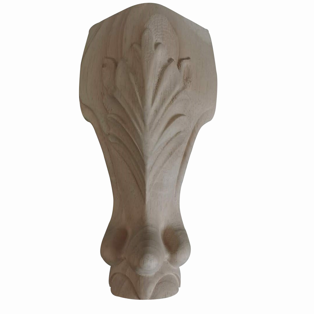 Manufacturer European Solid Wood Legs Tv Cabinet Legs Sofa Legs Coffee Table Legs Cabinet Feet Foreign Flower Legs Table Accessories