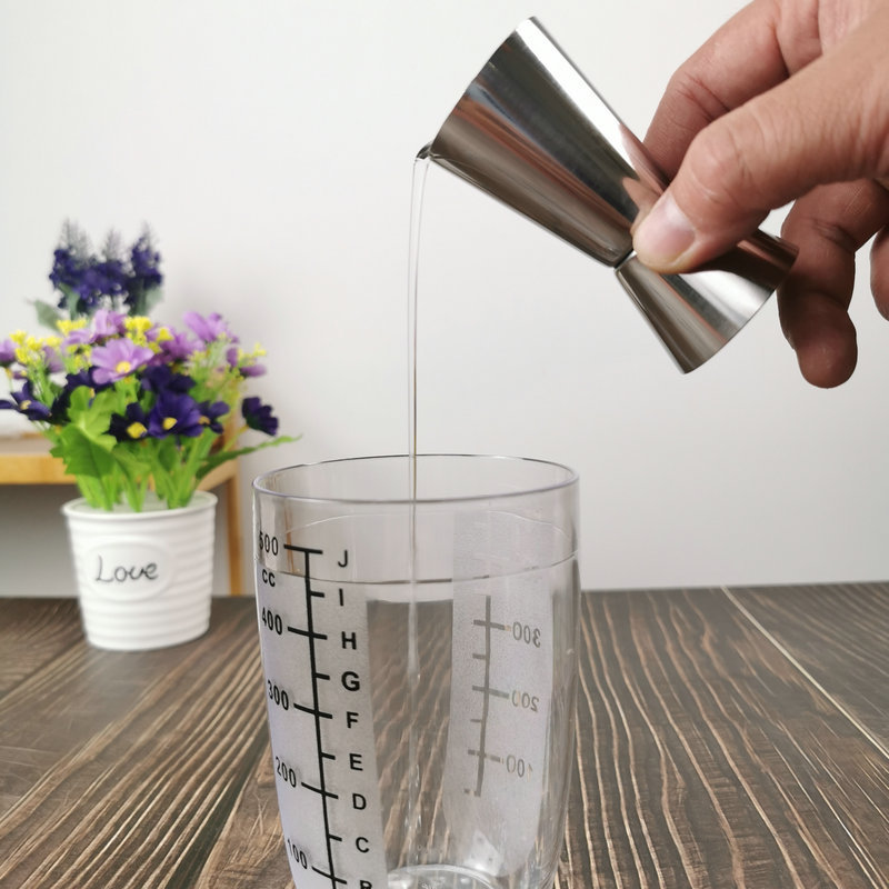 Stainless Steel Double-Headed Measuring Wine Glass Resin Ince Cup Cocktail Bartending Tool Bar Measuring Cup Ansi Measuring Cup