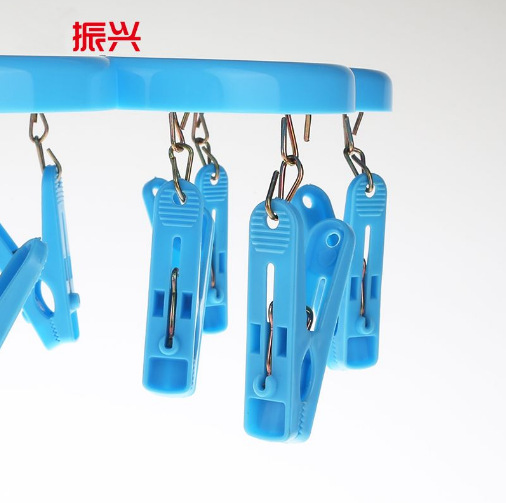 Zhenxing SJ920 12 head clip plum-shaped drying rack clothes hanger multi-head clothes hanger socks drying rack