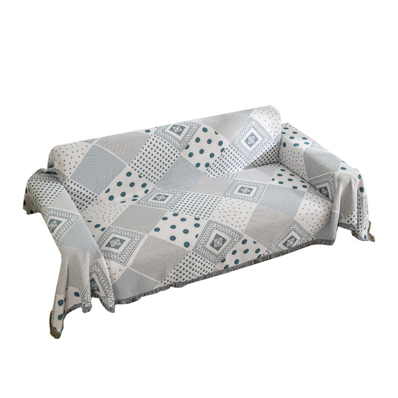 Original Design Simple Style Blue Space Knitted Blanket Sofa Dust Cover One Blanket Multi-Purpose