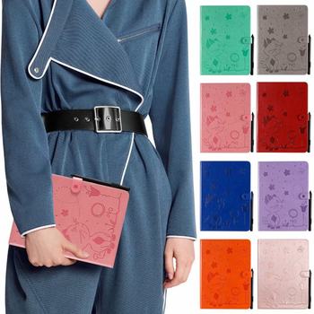 Suitable for Ipadpro 11-Inch 2020 Tablet Leather Case Mini4/5 Cartoon Cat Card Wallet Holder Protective Cover