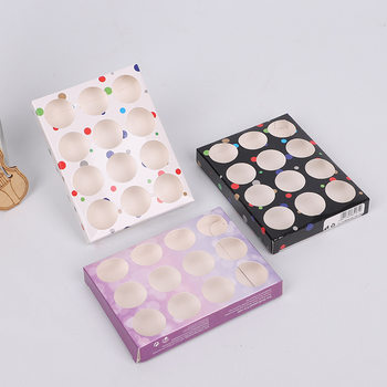 SOURCE factory customized color printing carton in stock Cosmetics nail beauty piece packing box printable LOGO large quantity and excellent price