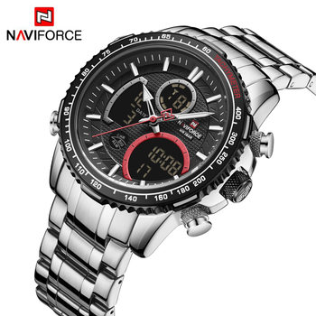 NAVIFORCE Lingxiang 9182 Double Display Large Dial Quartz Watch Men's Multifunctional Sports Men's Fashion Watch Men