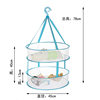 Single and Double-Layer Foldable Drying Basket, Clothes Drying Net, Vegetable Drying Basket, Clothes Basket, Sock Basket for Balcony