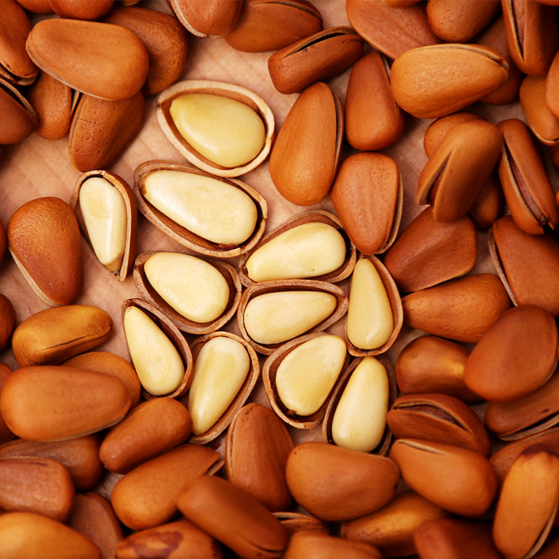Northeast Pine Nuts factory new goods 850 large hand-peeled pine nuts dried fruit fried goods 5kg gift box open pine nuts