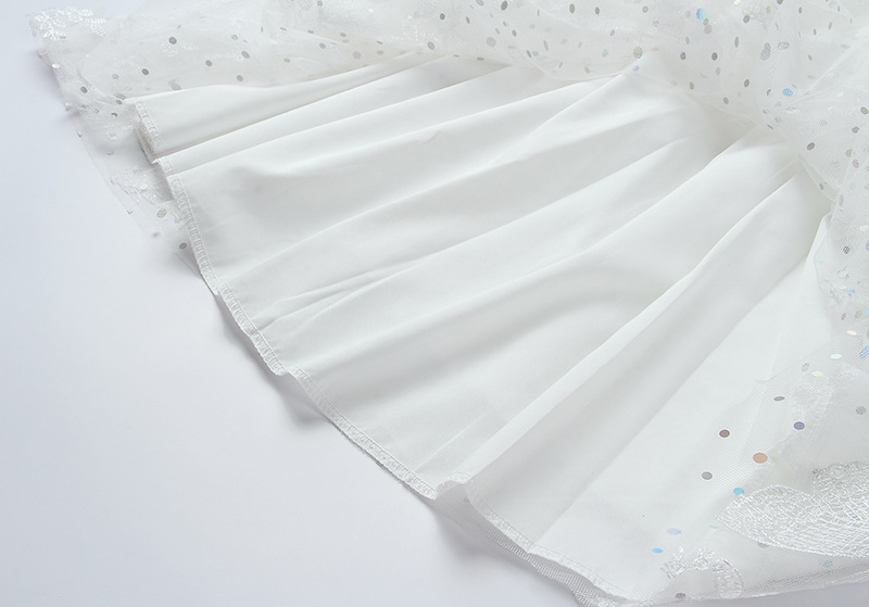 Đầm maxi nữ thắt eo tay bồng V cổ họa tiết bướm — Dáng ngắn chi tiết 16