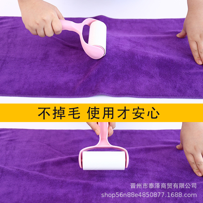 Hair salon hair absorbent gray towel wholesale beauty salon Baotou barber shop special dry hair thick logo advertising