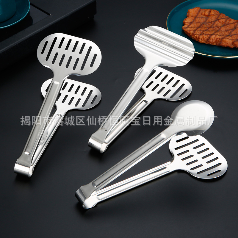 Factory Direct multi-functional stainless steel food clip steak clip buffet clip food clip barbecue supplies