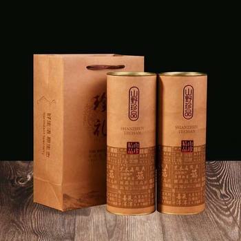 Fungus packaging paper tube mushroom gift box Mushroom mushroom pine nut hazelnut dried fruit packaging box wholesale