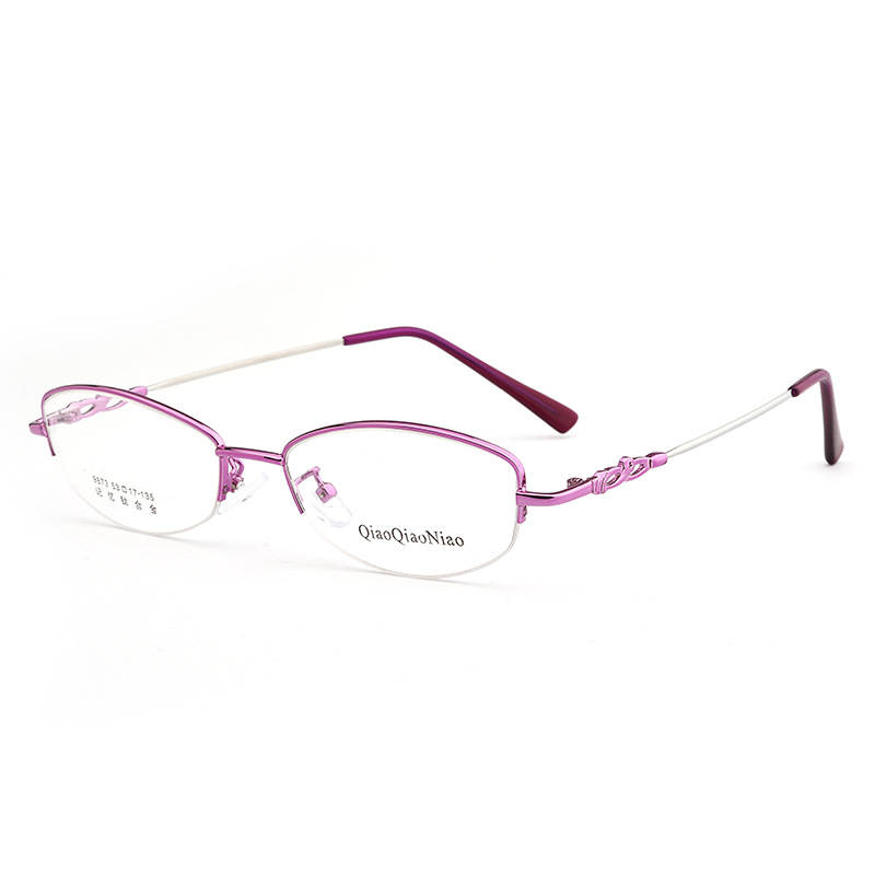 Factory direct supply memory titanium alloy glasses frame craft leg metal memory glasses frame retro alloy frame 9873