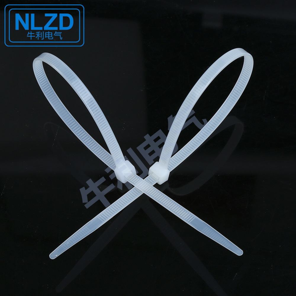 Niuli plastic cable tie 3*150mm black and white 1000/bag bundle cable tie factory wholesale