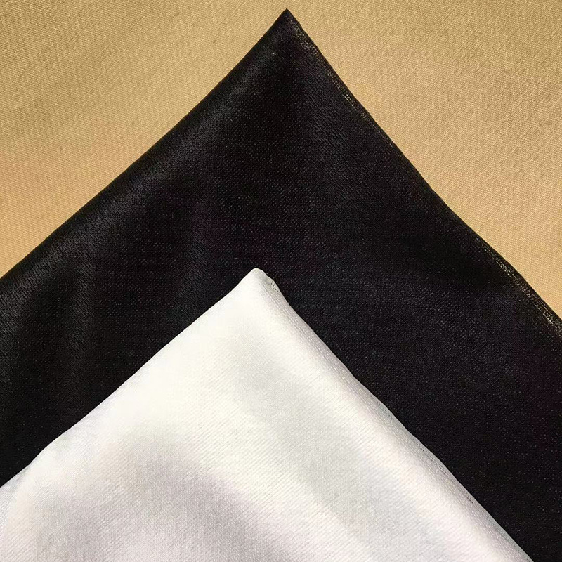 Wholesale 50D four-sided elastic lining knitted lining adhesive lining W-grain elastic lining garment accessories manufacturers supply