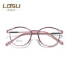 New tr90 glasses retro glasses frame men's and women's literary transparent flat glasses glasses manufacturers direct 8151