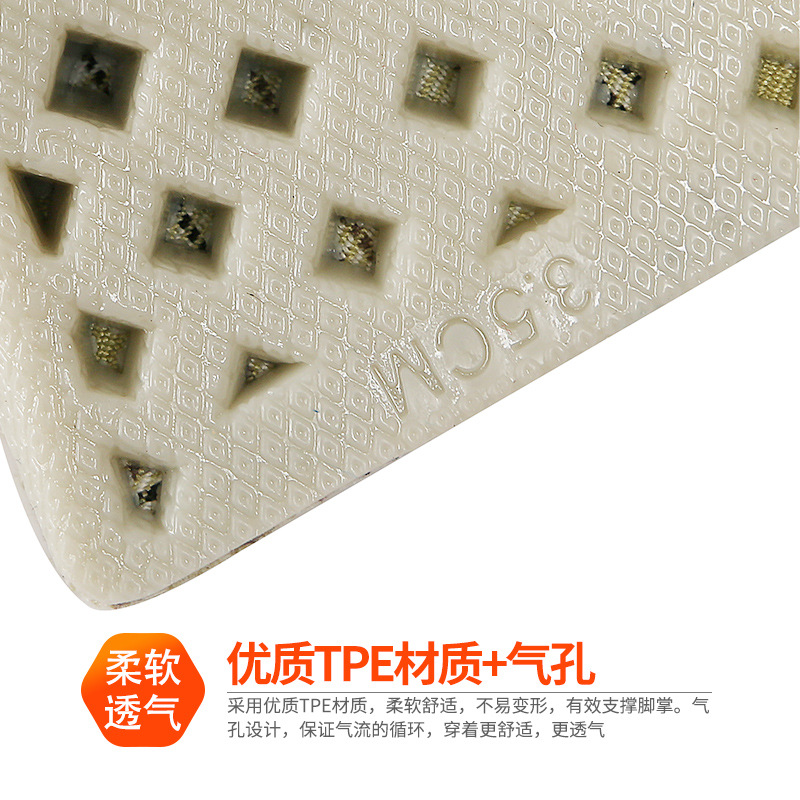 Factory direct heightening insole massage insole shock absorption heel half pad invisible inner heightening insole men can be customized