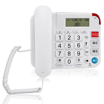 Big and letter SOS one-key dial telephone for the elderly large key large volume home hands-free call landline cross-border