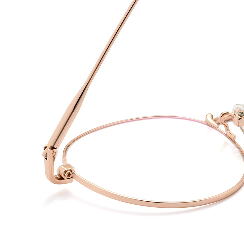 Pure titanium myopia glasses frame men's Korean fashion can be equipped with power lenses comfortable retro glasses frame women