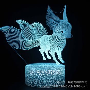 Cross-border e-commerce direct supply Ibrahimovic pocket series colorful creative 3D lights LED night light gift desk lamp visual lamp