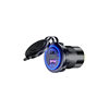 Cross-border new car modification USB + PD port car phone charger motorcycle type-c car charger with switch