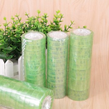 Supply wholesale small transparent tape 1.2cm 1.8cm 2.4cm wide sealing tape 30 yards small tape