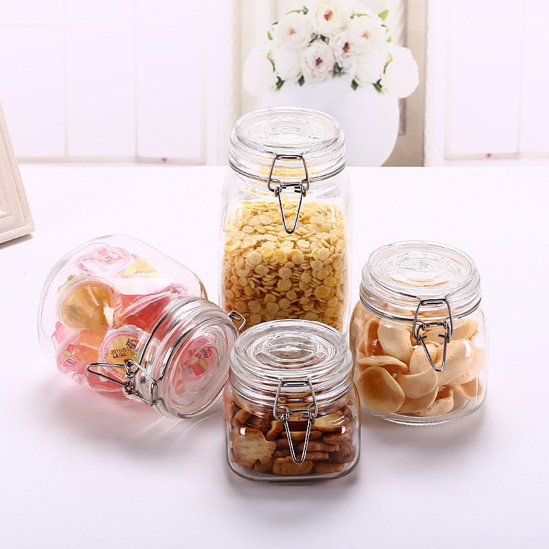 Glass Sealed Jar Storage Jar Honey Fruit Food Jam Bottle Grain Tea Enzyme Bottle Pickles Pickles Jar