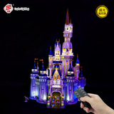 Освещение из строительных блоков LP, совместимое с конструктором Lego 71040 Освещение в замке Диснейленд аксессуары для освещения с дистанционным управлением