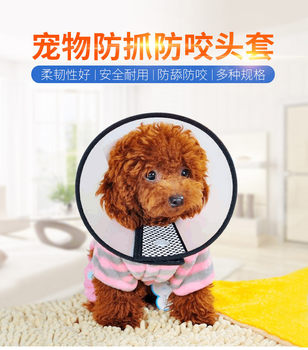 Elizabeth Ring Cat Collar Neck Cat Elizabeth White Pet Dog Head Cover Anti-Bite Anti-Lick Shame Ring Supplies