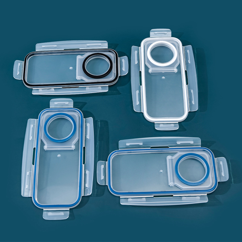 Cross-Border Kitchen Sealed Jar Flip-Top Grain Storage Box Refrigerator Side Door Plastic Storage Box Fresh-Keeping Milk Powder Jar