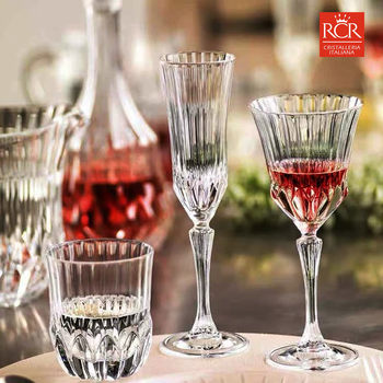 Italy imported RCR Asia Pacific lead-free crystal glass red wine cup with feet cup juice cup dining Cup