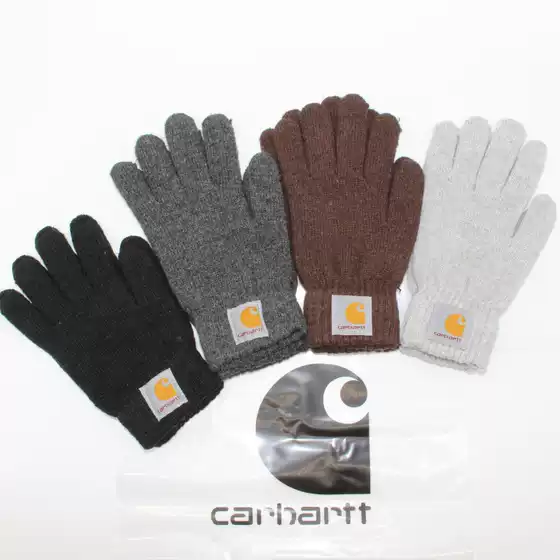 Spot 2020 Autumn and Winter Foreign Trade Trendy Brand Finger Gloves for Couple Students Warm Soft Knitted Finger Gloves