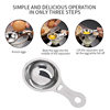 Factory direct 430 stainless steel egg separator cross-border with ear egg white egg yolk separator baking gadgets