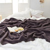 ins Half-side Velvet Autumn and Winter Home Knitted Cover Blanket Sofa Soft Dress Photography Line Blanket Nahe Blanket Excluding Tax