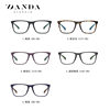 2025 New Anti-Blue Light Glasses Tr2309 Men's Flat Glasses Frame Spring Leg Non-Clamping Computer Goggles