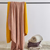 ins Half-side Velvet Autumn and Winter Home Knitted Cover Blanket Sofa Soft Dress Photography Line Blanket Nahe Blanket Excluding Tax